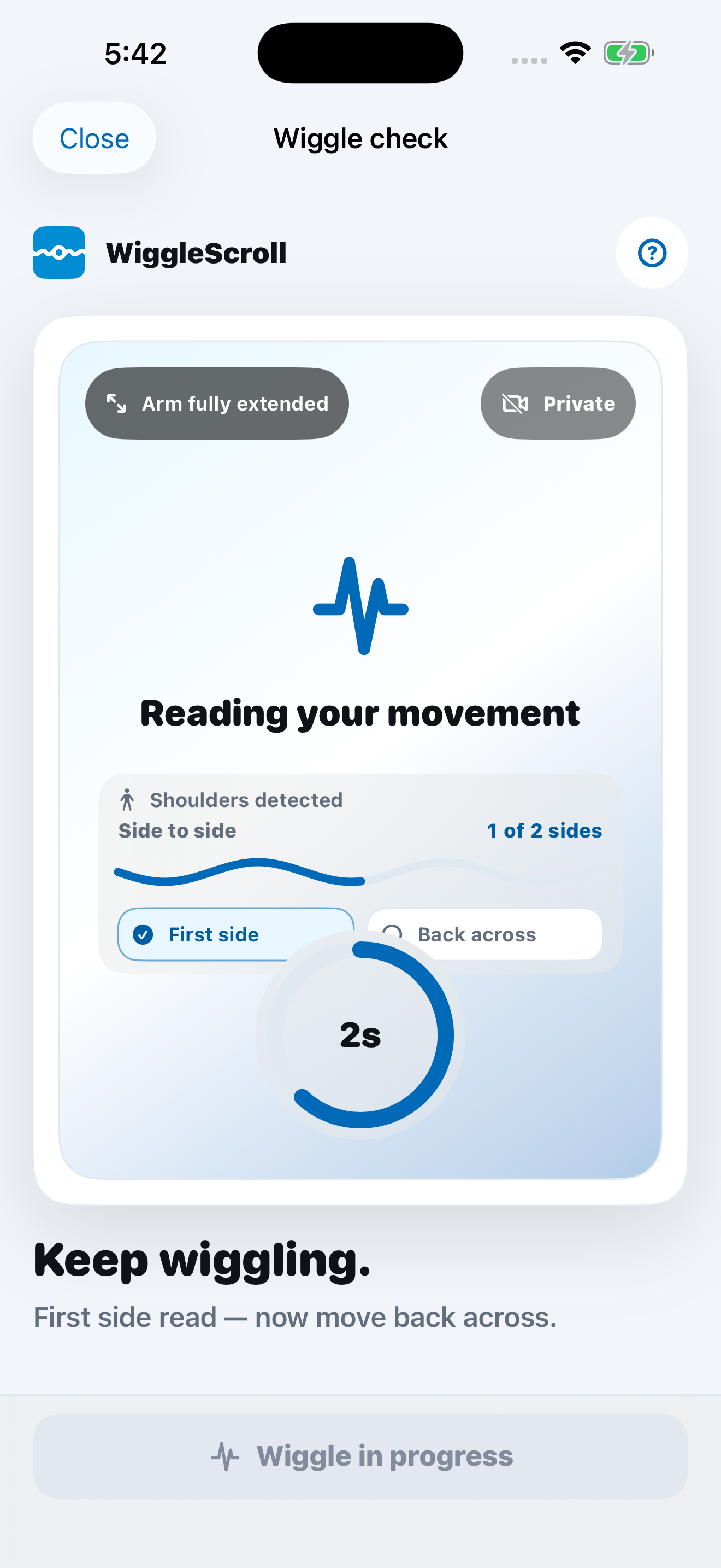 WiggleScroll movement check in progress